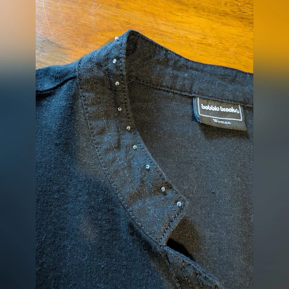 Bobbie Brooks Linen Women's Top - Picture 6 of 11